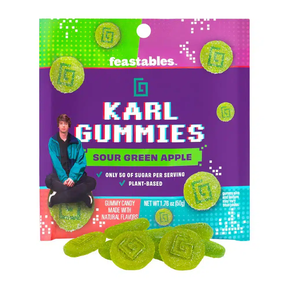 Guminukai FEASTABLES Karl (ŽALIŲJŲ OBUOLIŲ SK.), 50g