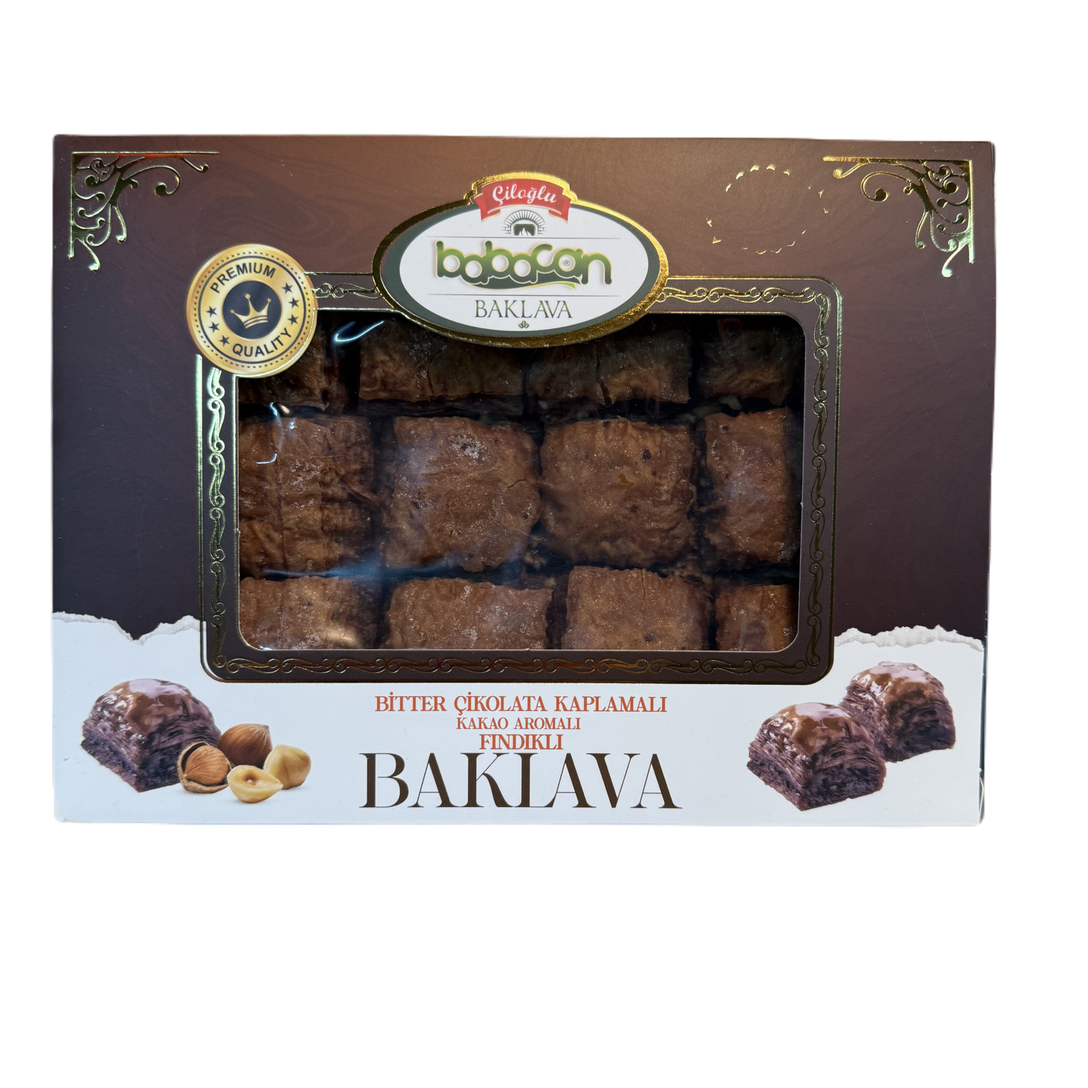 Baklava su šokoladu ir lazdyno riešutais CILOGLU, 350 g
