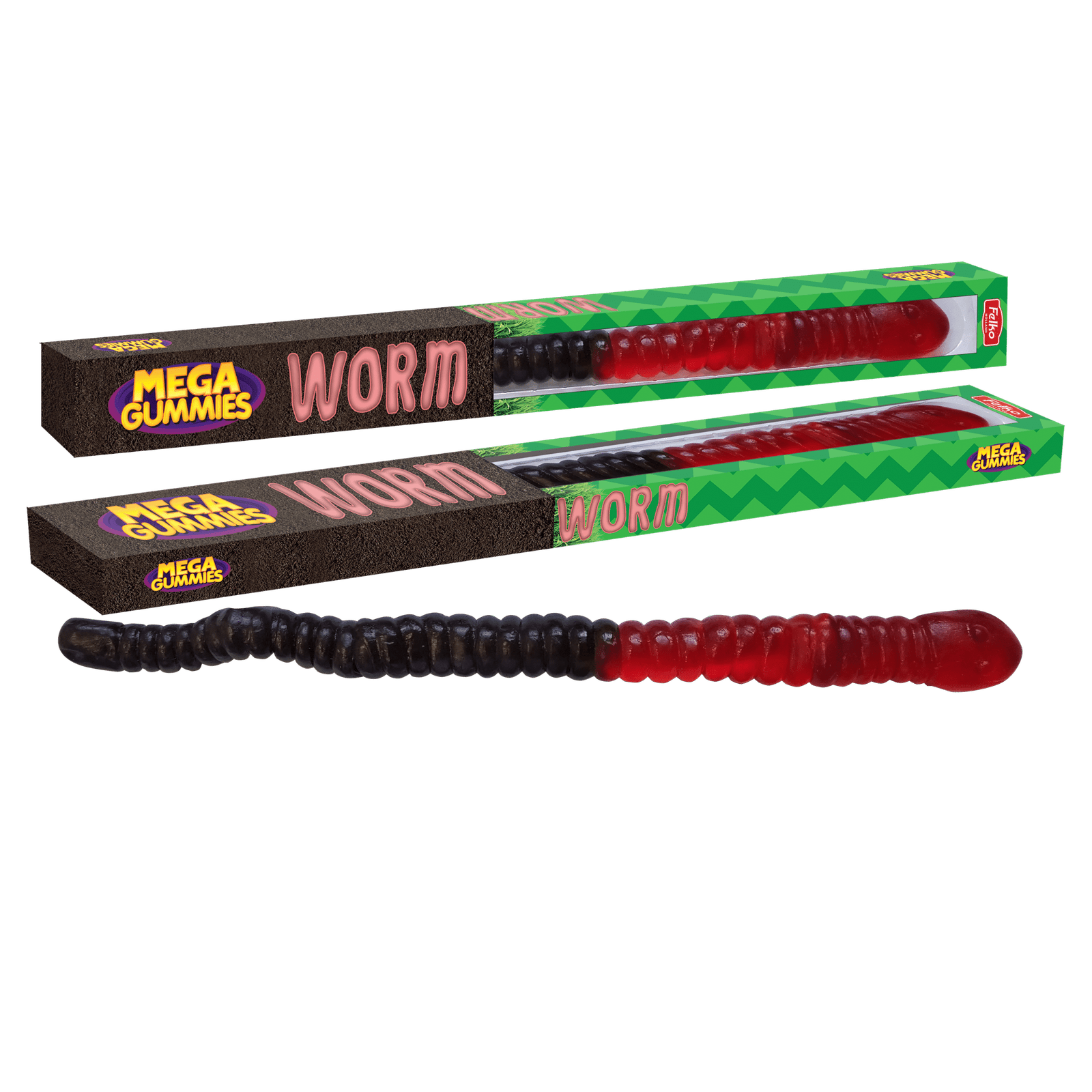 Mega guminukas FELKO Worm, 1000g