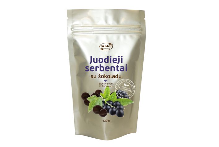 Dražė Juodieji serbentai su šokoladu