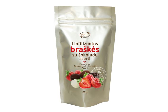 Dražė Braškės su šokoladu