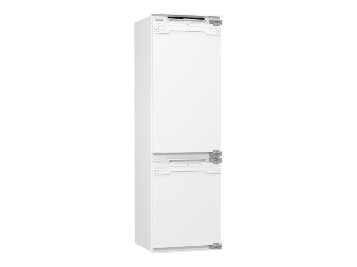 Šaldytuvas Gorenje NRKI517E62WF, įmontuojamas, 177.2 cm, šaldiklis apačioje, 176/76 l, automatinis atitirpinimas, klasė E, baltas.