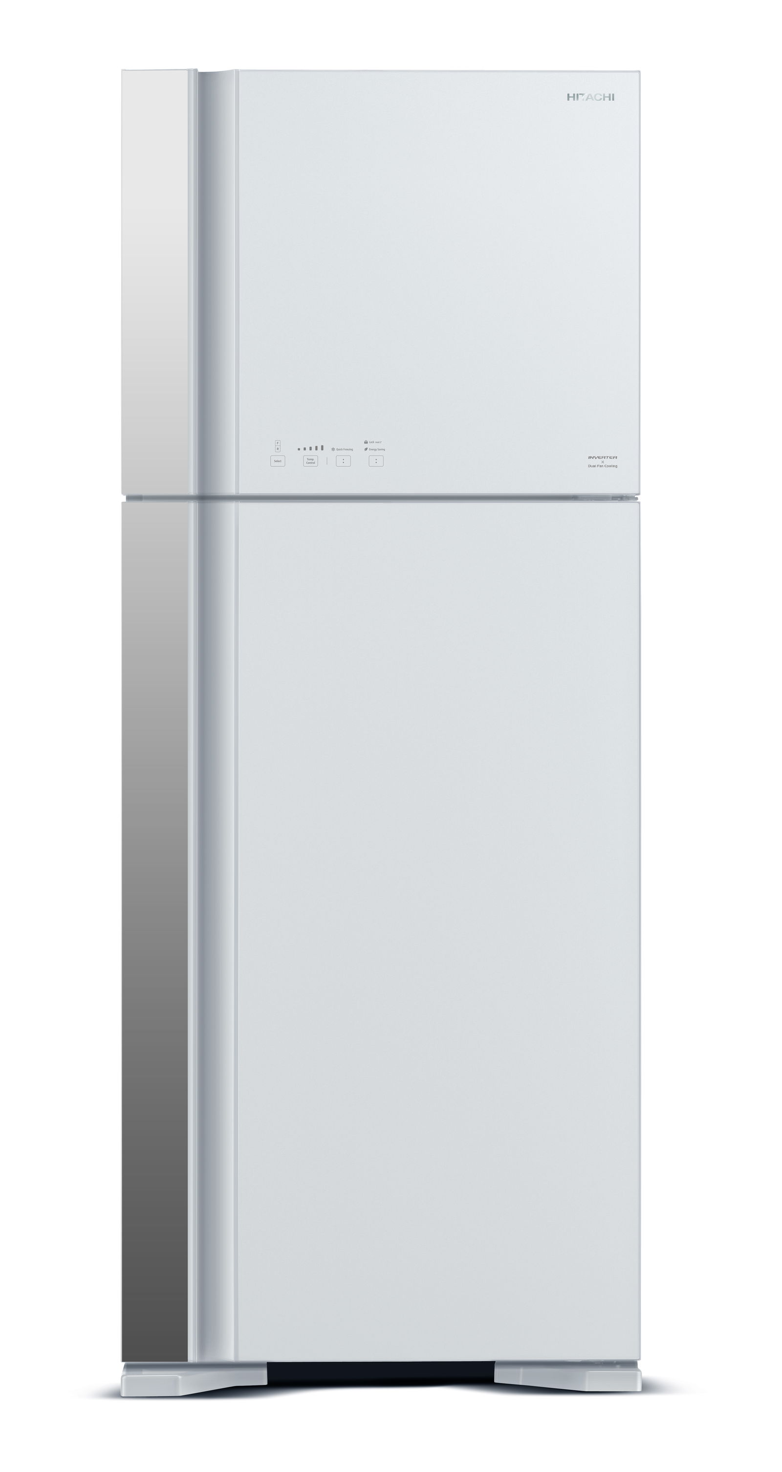 Šaldytuvas Hitachi R-VG541PRU0 (GPW), šaldiklis viršuje