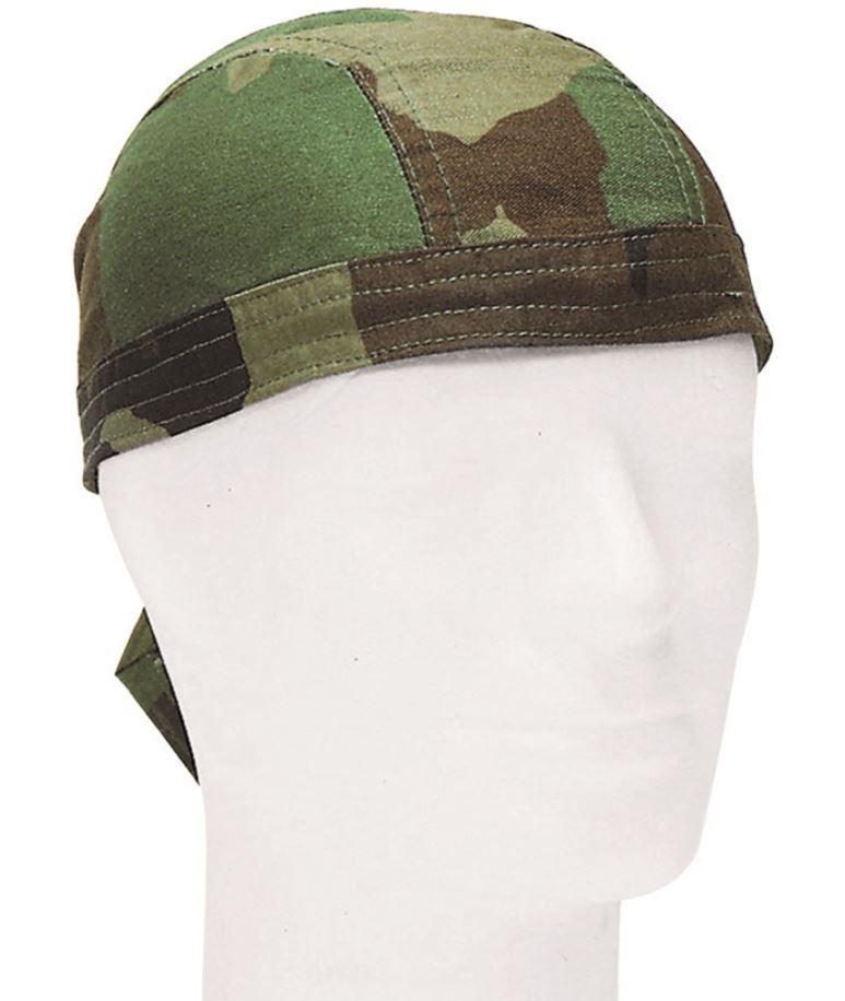 Galvos apdangalas Headwrap Bandana Woodland .