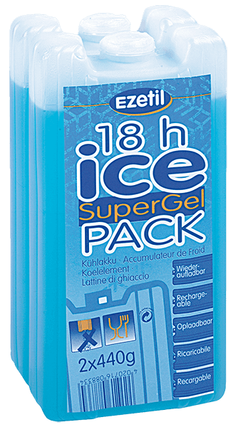 Šaldymo elementas EZetil IceAkku HighPerformance2x440g, mėlynas