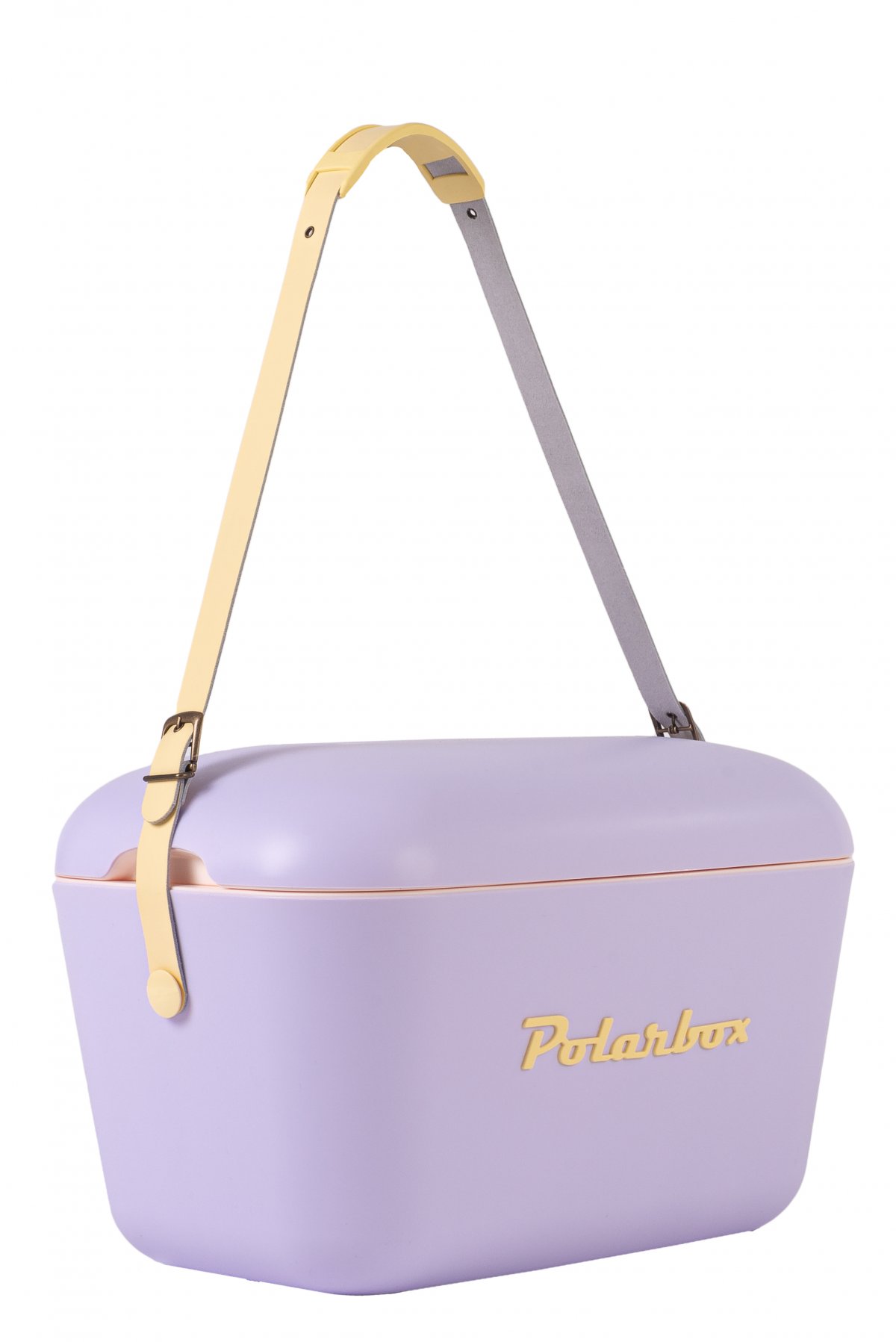 POLARBOX Lilac - Yellow Classic retro šaltkrepšis, 20L
