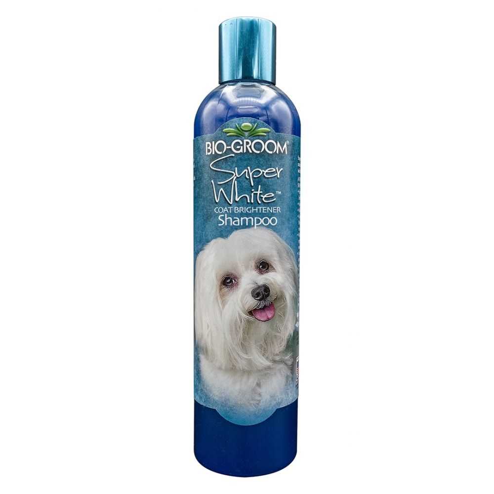 Bio Groom Super White šampūnas šunims baltu kailiu 355ml, 946ml, 3.8l - Produkto Tūris 3.8L