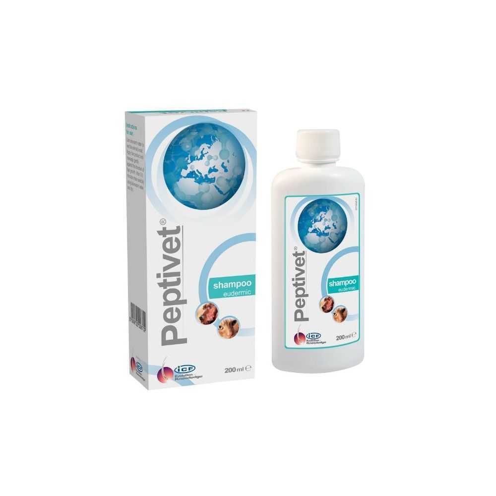 Peptivet Shampoo 200 ml - Euderminis šampūnas šunims ir katėms