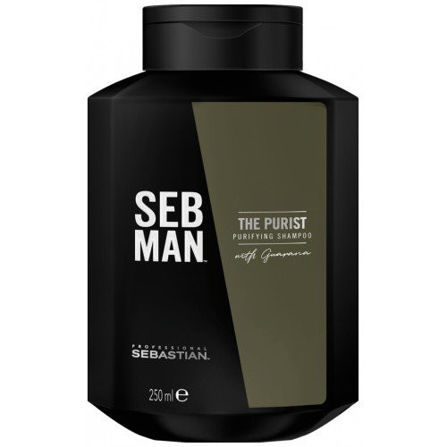 Sebastian Professional SEB MAN The Purist Shampoo Valomasis šampūnas nuo pleiskanų, 250ml