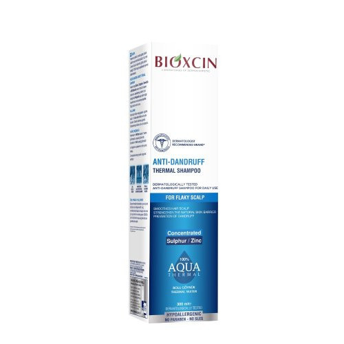 Bioxcin (Bioxsine) Dermagen Aqua Thermal Anti-Dandruff Thermal Shampoo Šampūnas nuo pleiskanų, 300ml