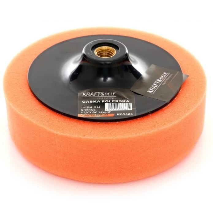 KRAFTDELE Poliravimo kempinė padas 150mm 24kg/m3 (oranžinė)