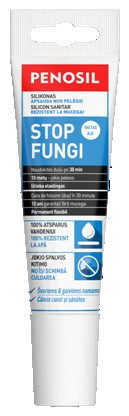 Priešpelėsinis silikoninis hermetikas PENOSIL STOP FUNGI, bespalvis, 100 ml