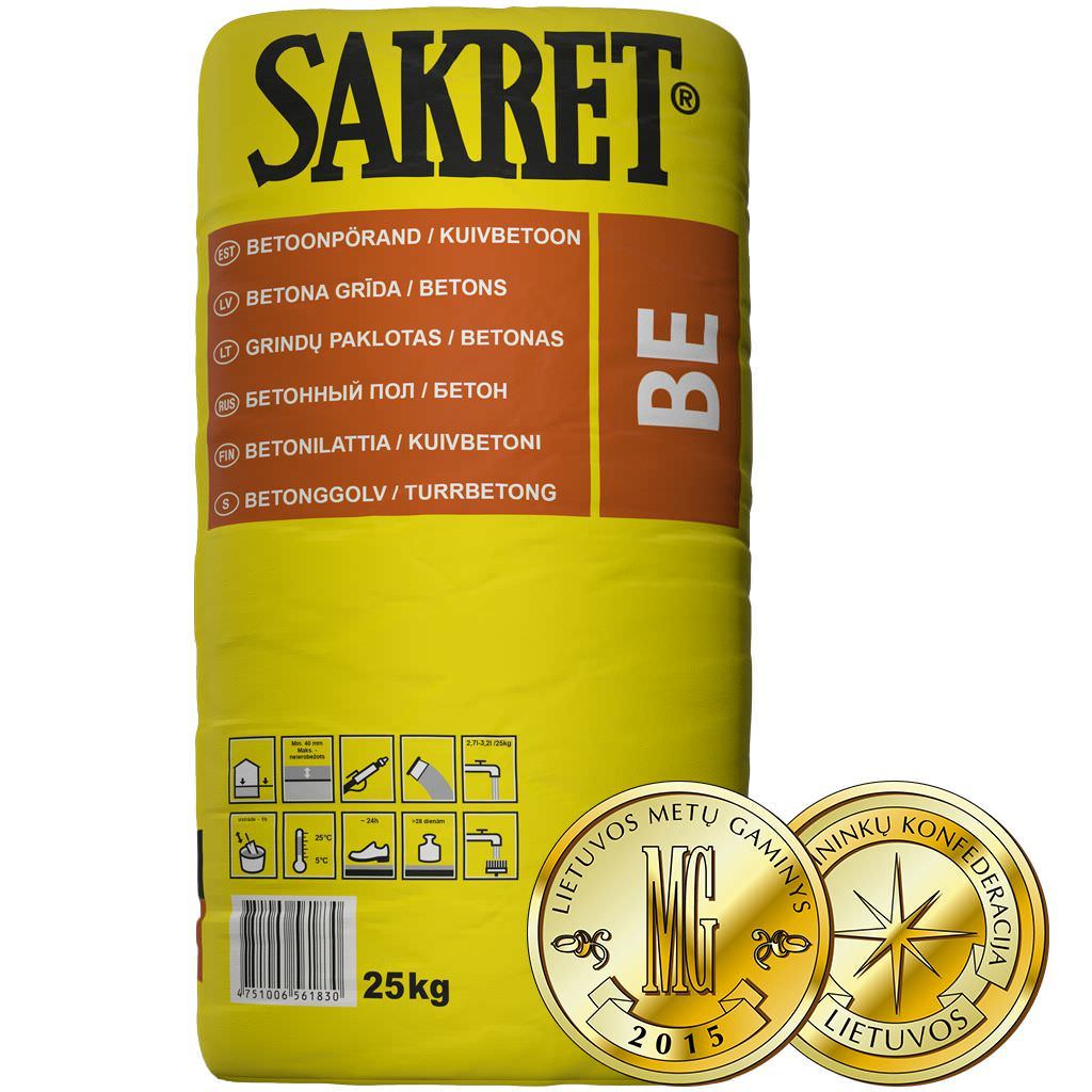 Betonas SAKRET BE, nuo 40 mm, 25 kg