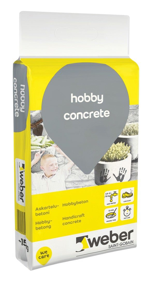 Betonas rankdarbiams WEBER HOBBYCONCRETE, 15 kg