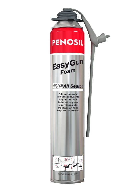 Universalios sandarinimo putos PENOSIL EASYGUN ALL SEASON, šviesiai geltona sp., 750 ml