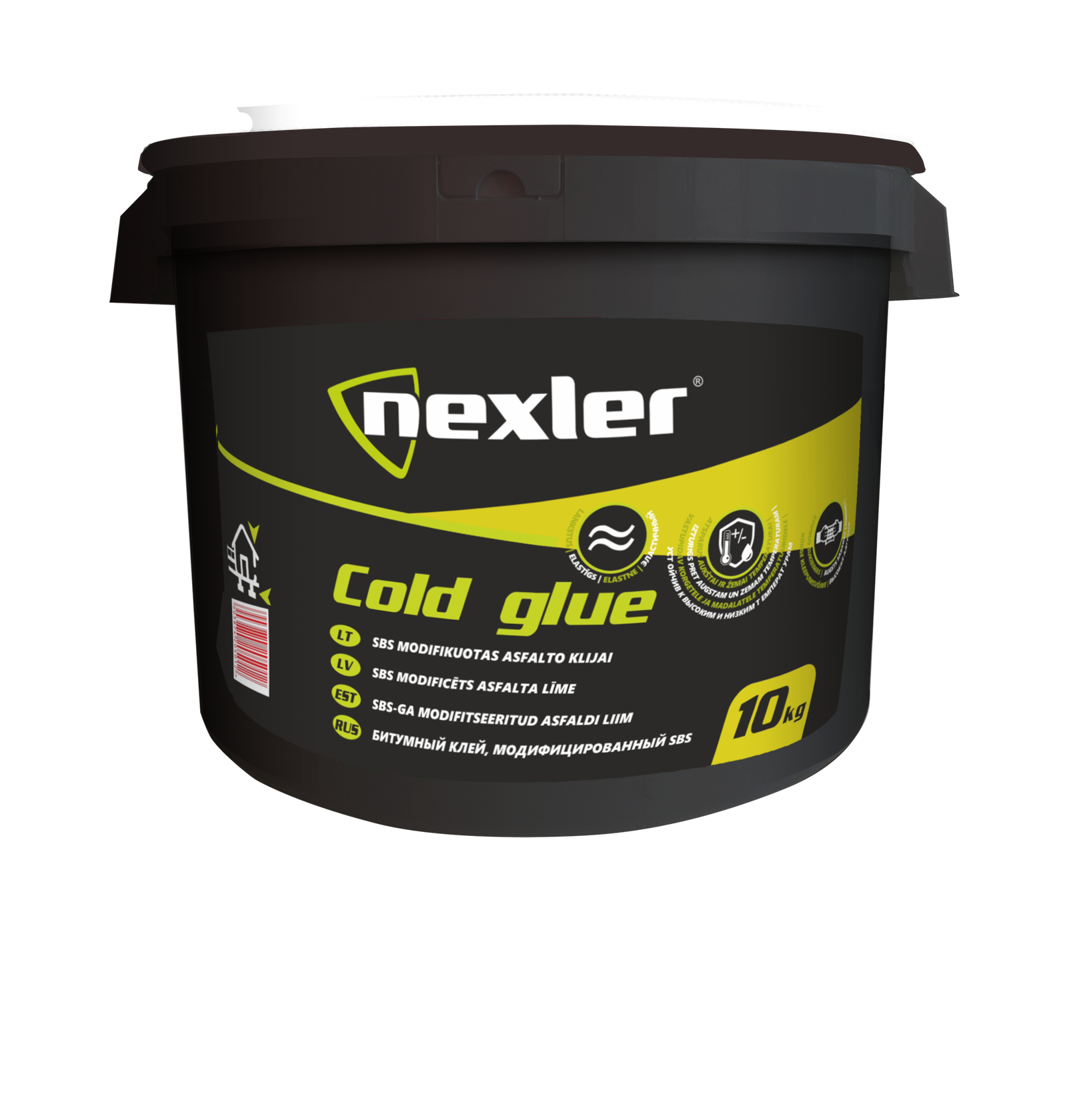 Šalti bituminiai klijai NEXLER COLD GLUE, 10 kg