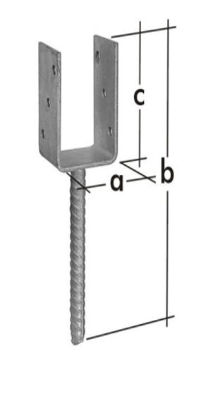 Sijos laikiklis PSU140, 141 x 324 x 120 mm