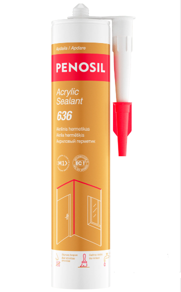 Akrilinis hermetikas PENOSIL ACRYLIC SEALANT 636, baltos sp., 280 ml