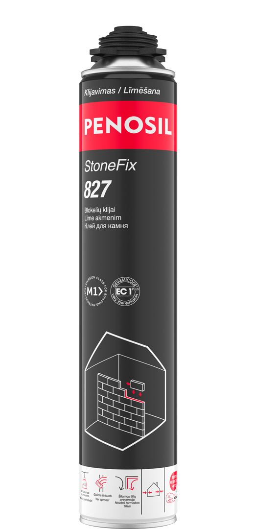 Blokelių klijai PENOSIL STONEFIX 827, šviesiai geltonos sp., 750 ml