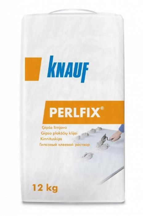 Gipsiniai klijai, gipso kartono plokštėms KNAUF PERLFIX 12 kg