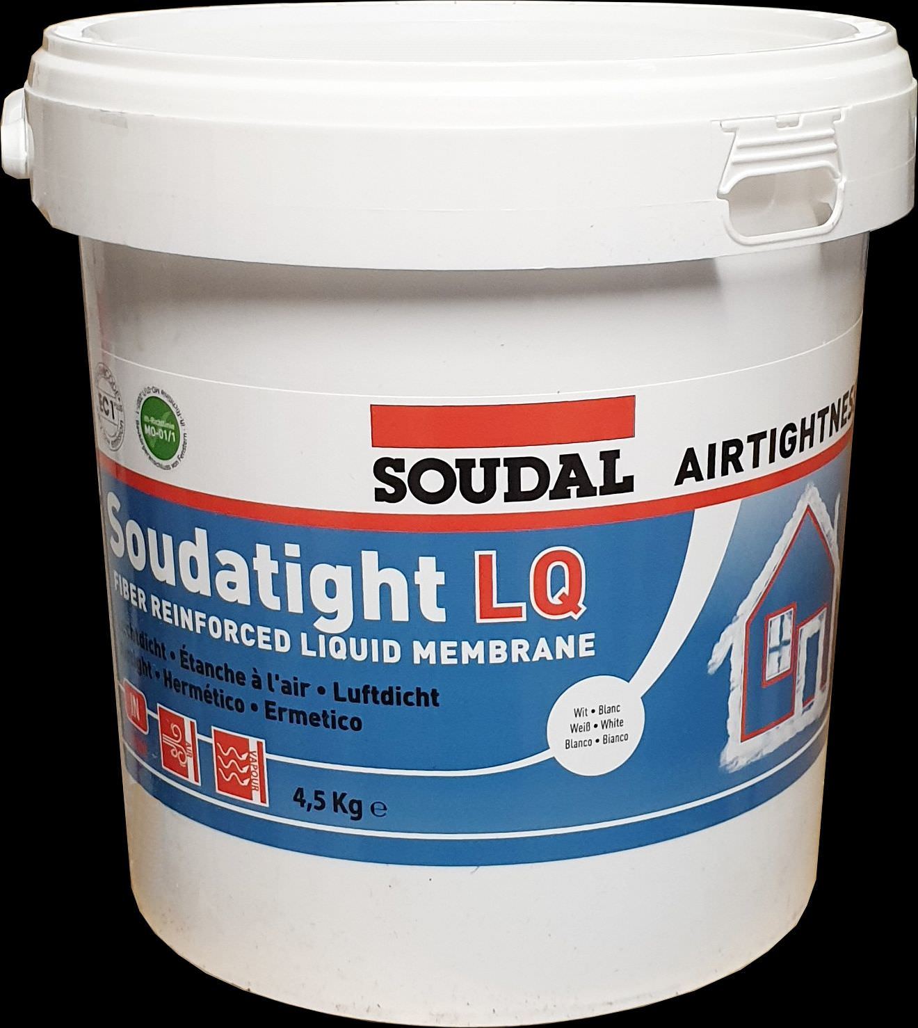 Garo izoliacinė mastika SOUDAL SOUDATIGHT LQ, baltos sp., 4,5 kg