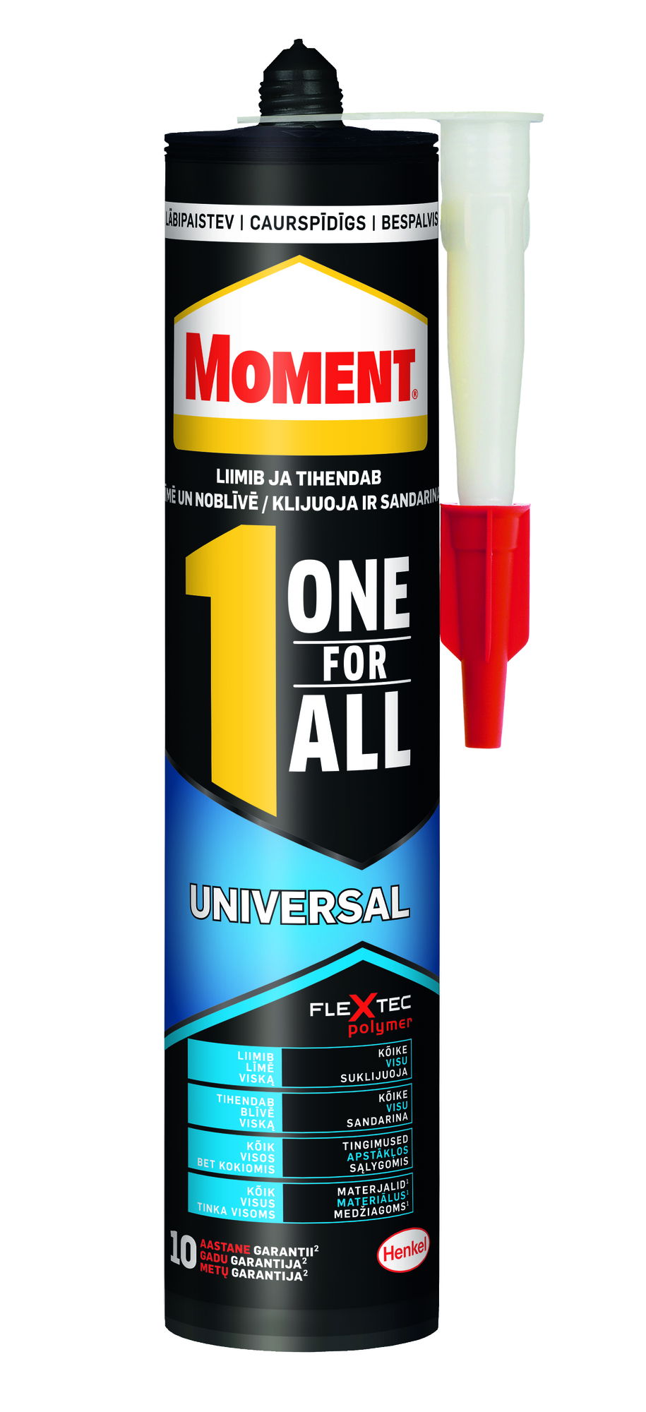 Montažiniai klijai MOMENT ONE FOR ALL UNIVERSAL, 290 g