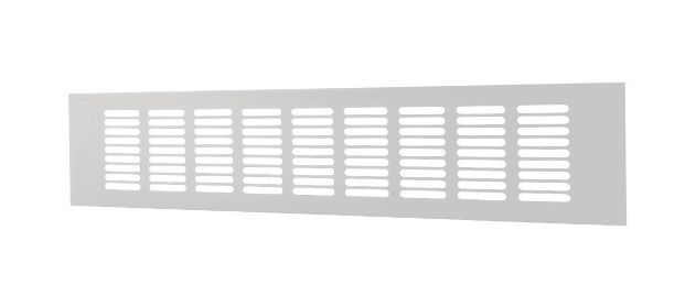 Aliumininės ventiliacijos grotelės RA630, 60 x 300 mm, baltos sp.