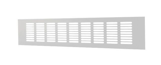 Aliumininės ventiliacijos grotelės RA840, 80 x 400 mm, baltos sp.