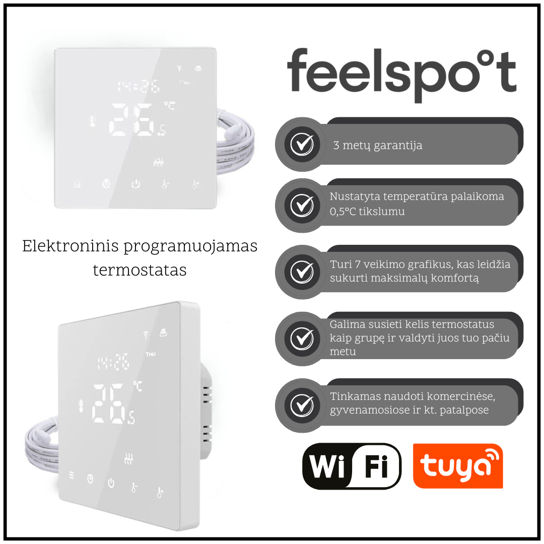 Progr. termostatas Feelspot WTH22.16 WiFi