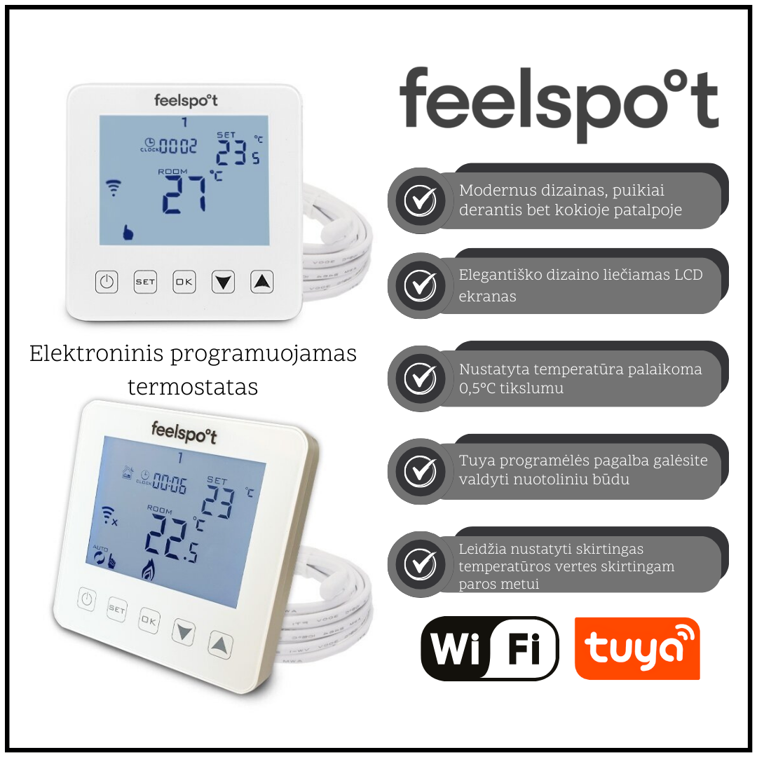 Progr. termostatas Feelspot WTH22.16 WiFi