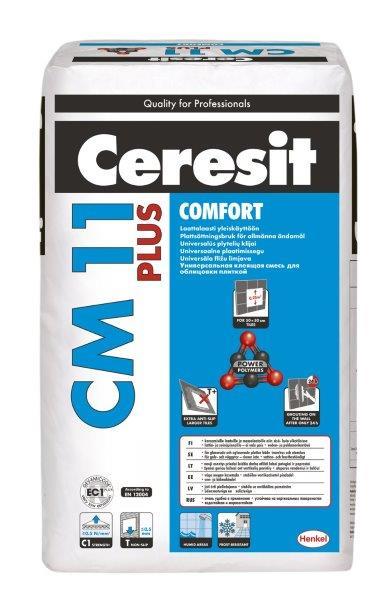 Plytelių klijai CERESIT CM 11 COMFORT PLUS, 25 kg