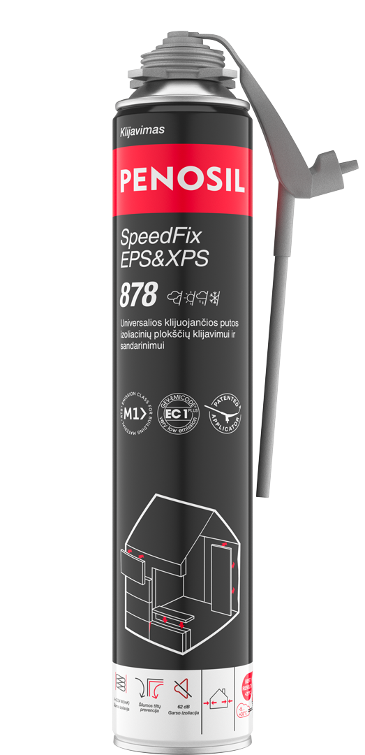 Universalios klijuojančios putos PENOSIL EPS&XPS Speedfix 878, 750 ml