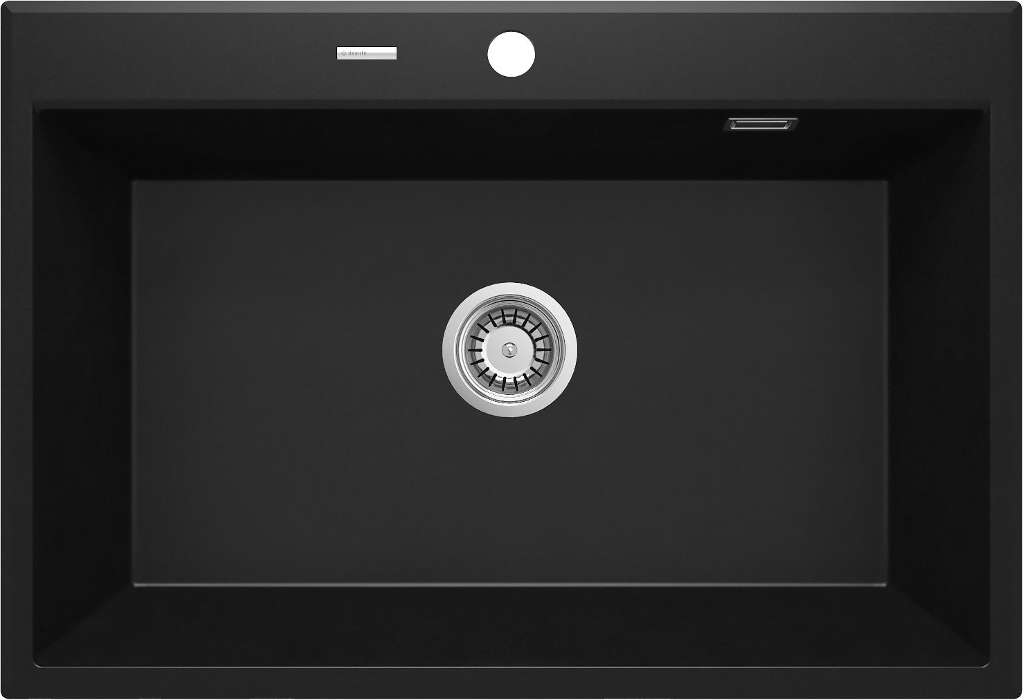 Deante granitinė virtuvinė plautuvė Deante Eridan ZQE N103, Nero