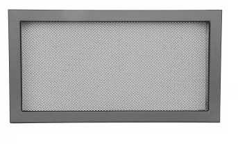 Grotelės VENTLAB 450x240, be žaliuzių, juodos