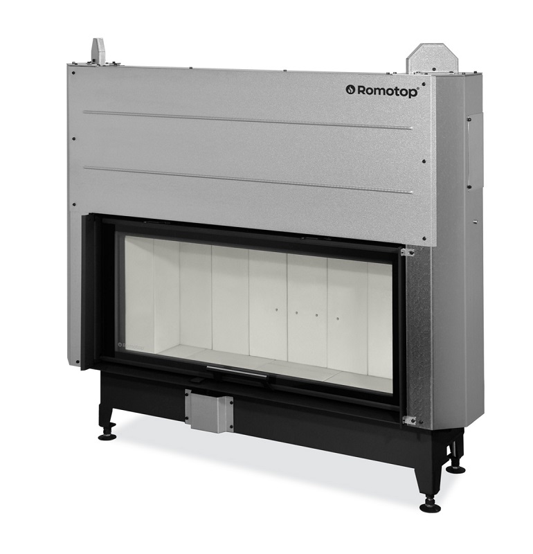Plieninis židinio ugniakuras Romotop KV HEAT H3LG01 110.50.04 IGN su pak. 50x110 cm