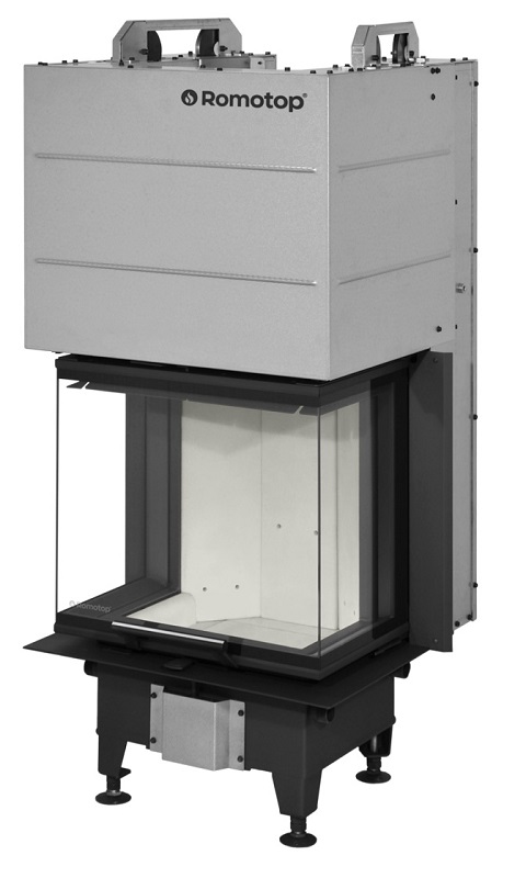 Plieninis židinio ugniakuras Romotop Heat HC3LE24 50.52.31 IGN trijų stiklų