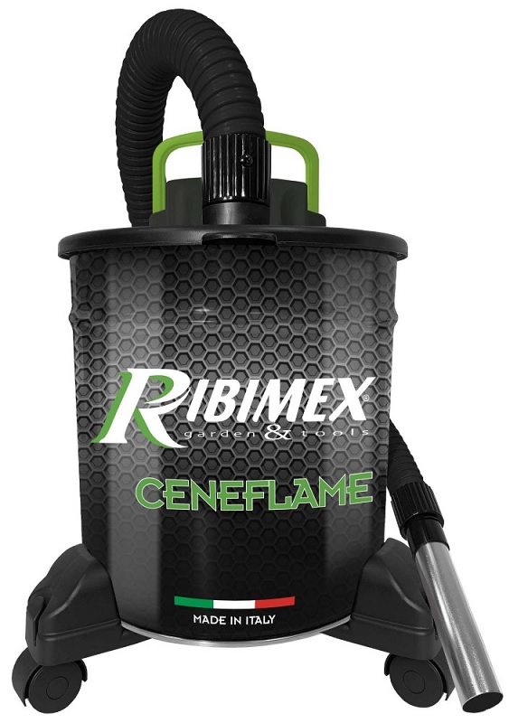 Pelenų siurblys Ribimex Ceneflame, su ratukais 1200W, 18L talpa