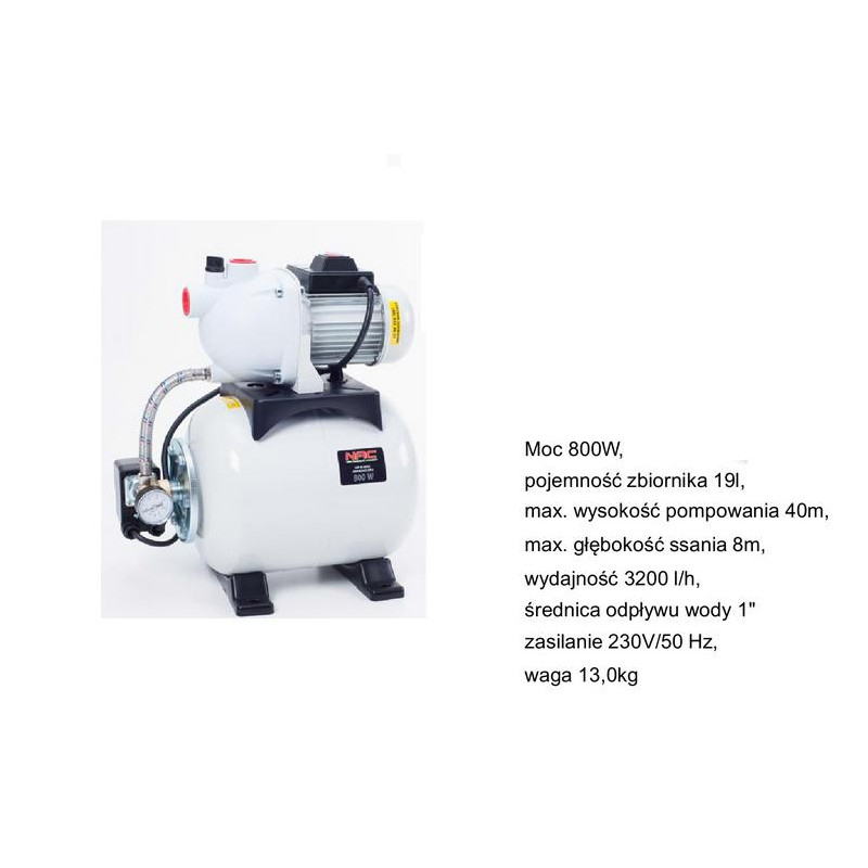 BSE80-19-K NAC HYDROPHORE BSE 80-19-K 800W 19L