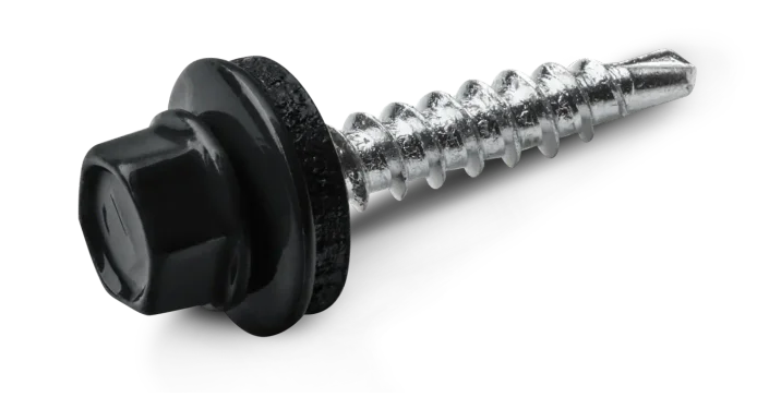 Stoginiai savisriegiai su tarpine OD-48028T9005, 4,8 x 28 mm, cinkuoti, 250 vnt.