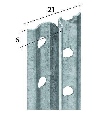Tinkavimo profilis EJOT 4100, 6 mm, 2600 mm