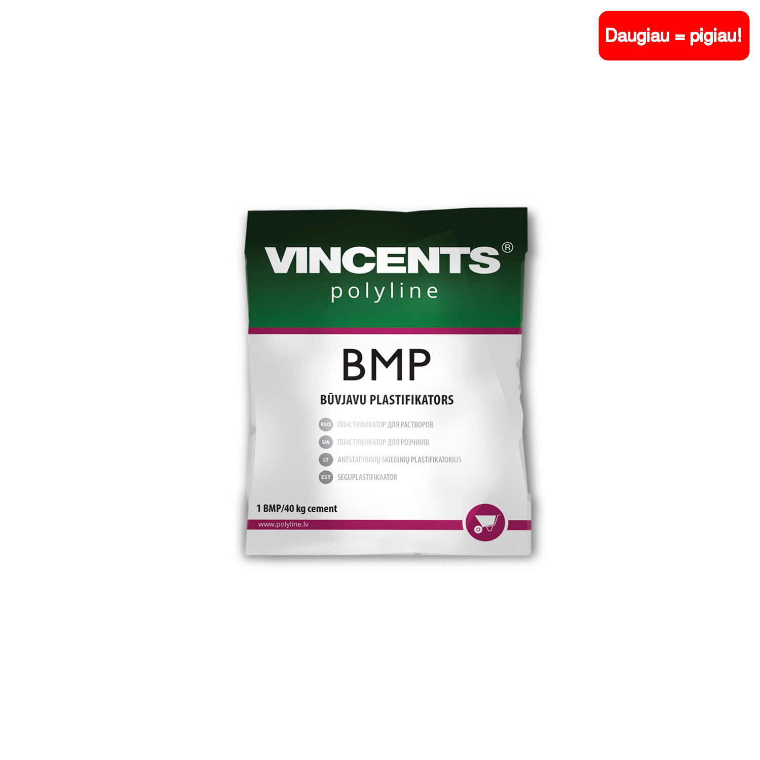 Betono plastifikatorius VINCENTS BMP, 16 g