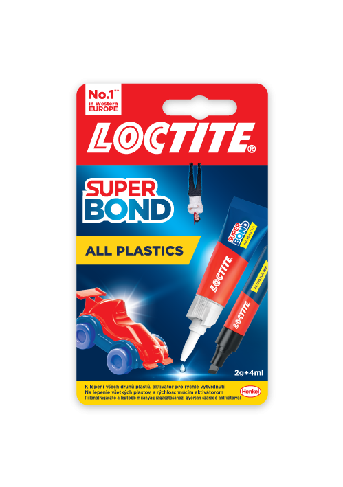 Plastiko klijai LOCTITE Super Bond All Plastics, 2 g + 4 ml