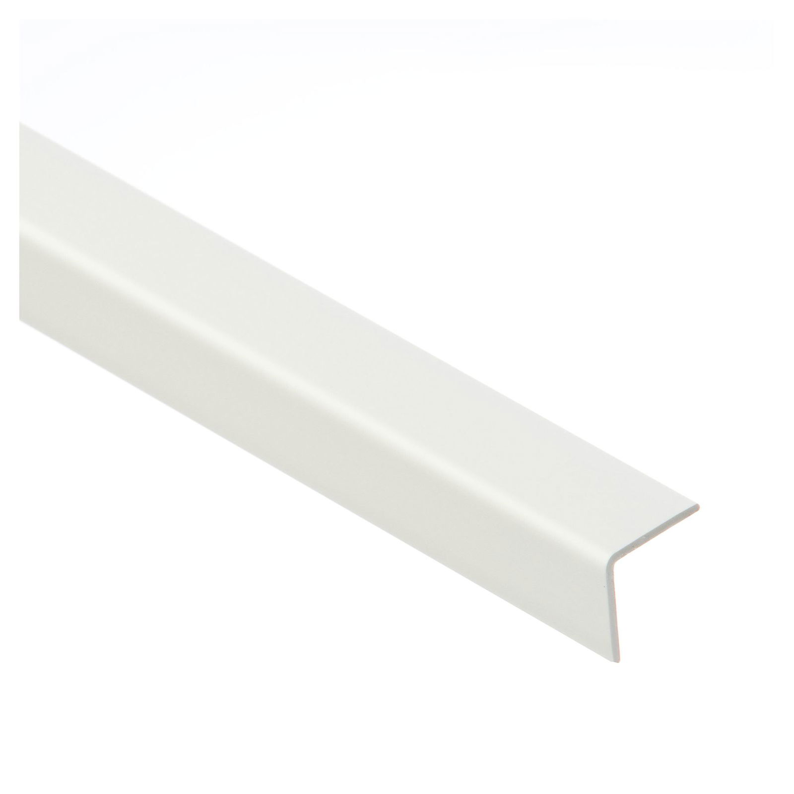 PVC kampinis profiliuotis W-PC-K2020-101-275, baltos sp., 2750 x 20 x 20 mm