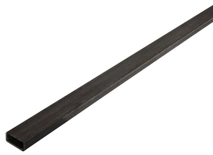 Vamzdžio profilis, stačiakampis, 2,0 x 25 x 50 mm, 2 m