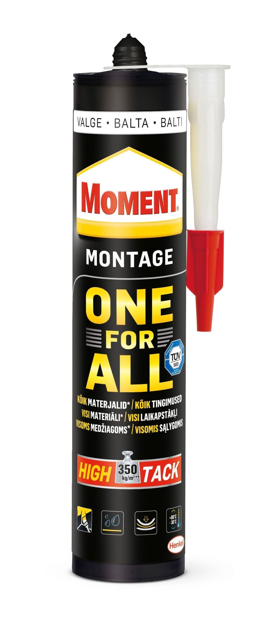 Montažiniai klijai MOMENT ONE FOR ALL HIGH TACK, 440 g