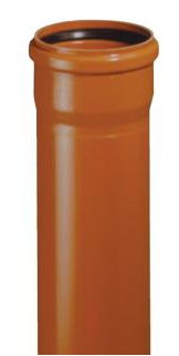 Lietaus nuotekų vamzdis PVC 250 x 6.2mm x 3m