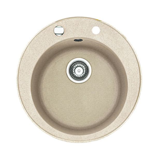 Granitinė plautuvė Franke Ronda, ROG 610-41, užkemšamas ventilis, Beige