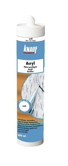 Akrilinis hermetikas KNAUF ACRYLL WEISS, baltos sp., 310 ml