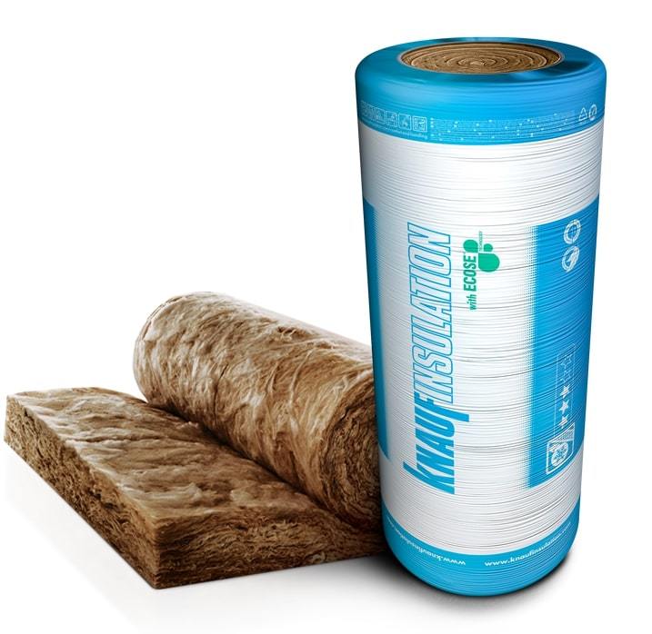 Mineralinė vata KNAUF NATUROLL PRO, ƛ-0,039, šlaitiniams stogams, 100 x 1200 x 7700 mm