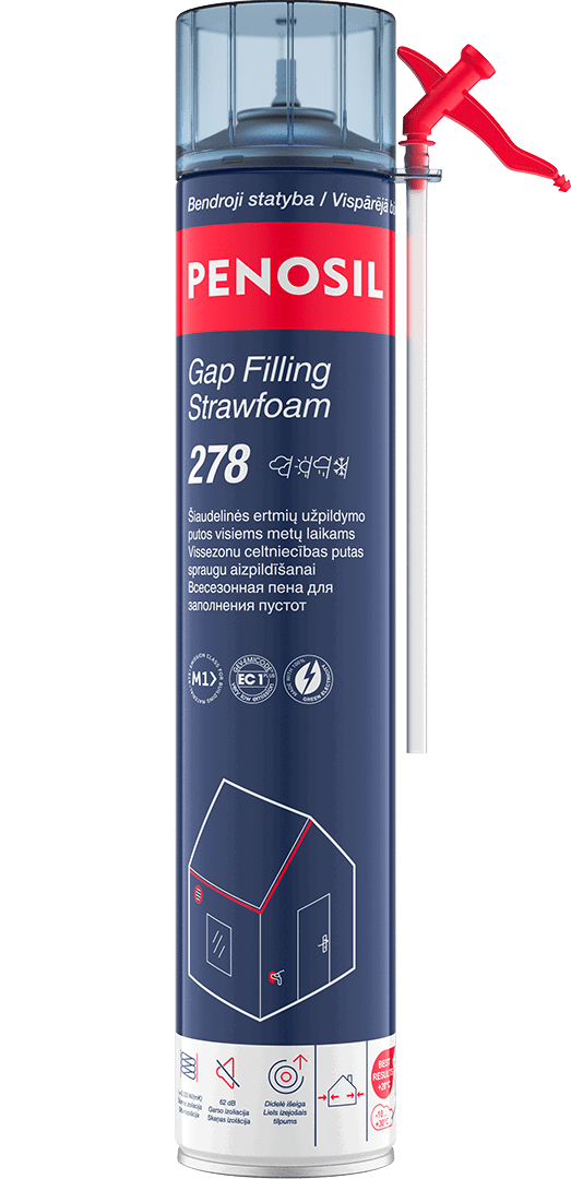 Šiaudelinės montavimo putos PENOSIL Gap Filling Strawfoam 278, 750 ml